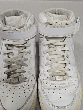 Nike White High-Top Athletic Shoes